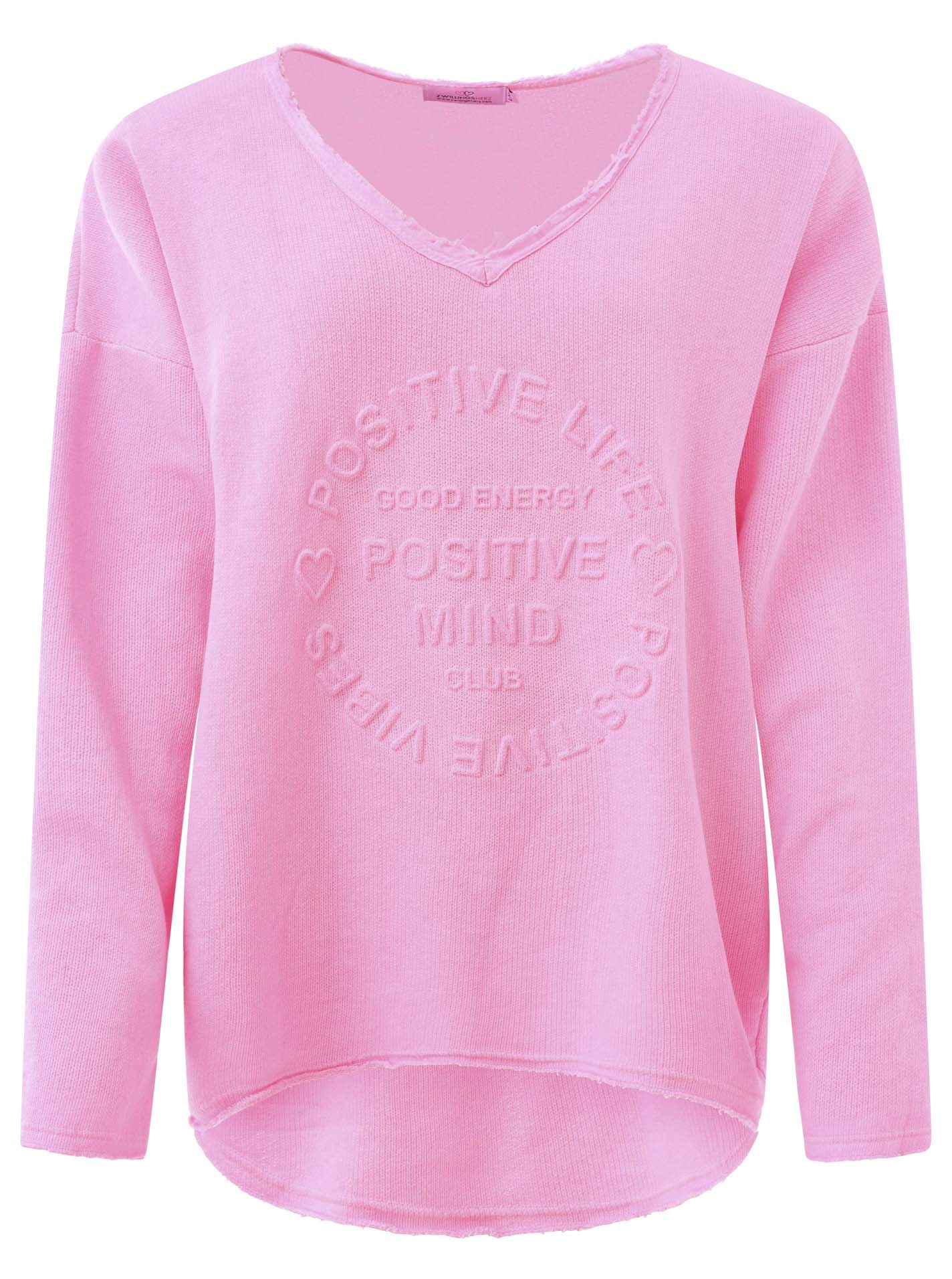 Zwillingsherz Damen Sweatshirt BW "Positive Mind"