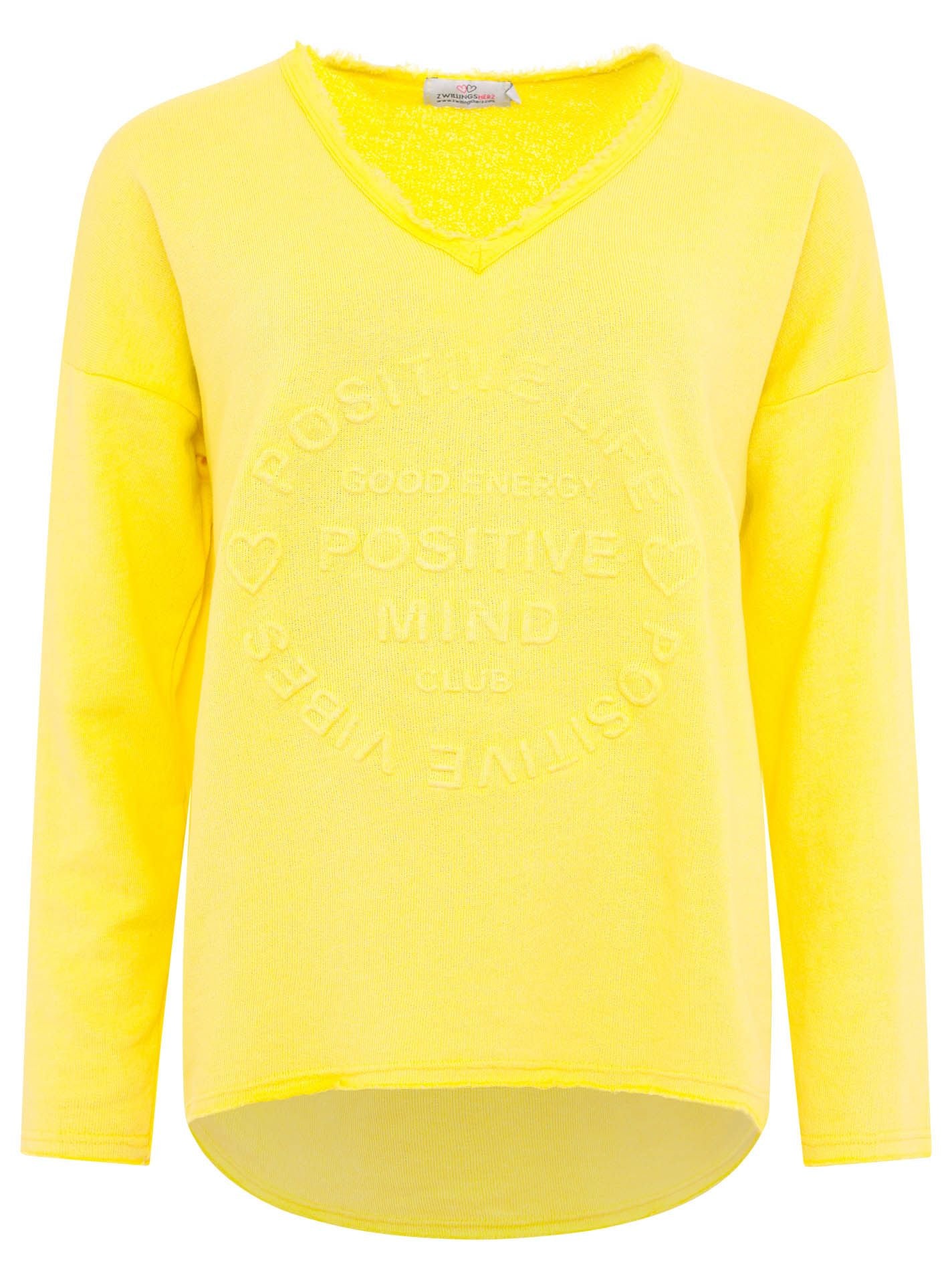 Zwillingsherz Damen Sweatshirt BW "Positive Mind"