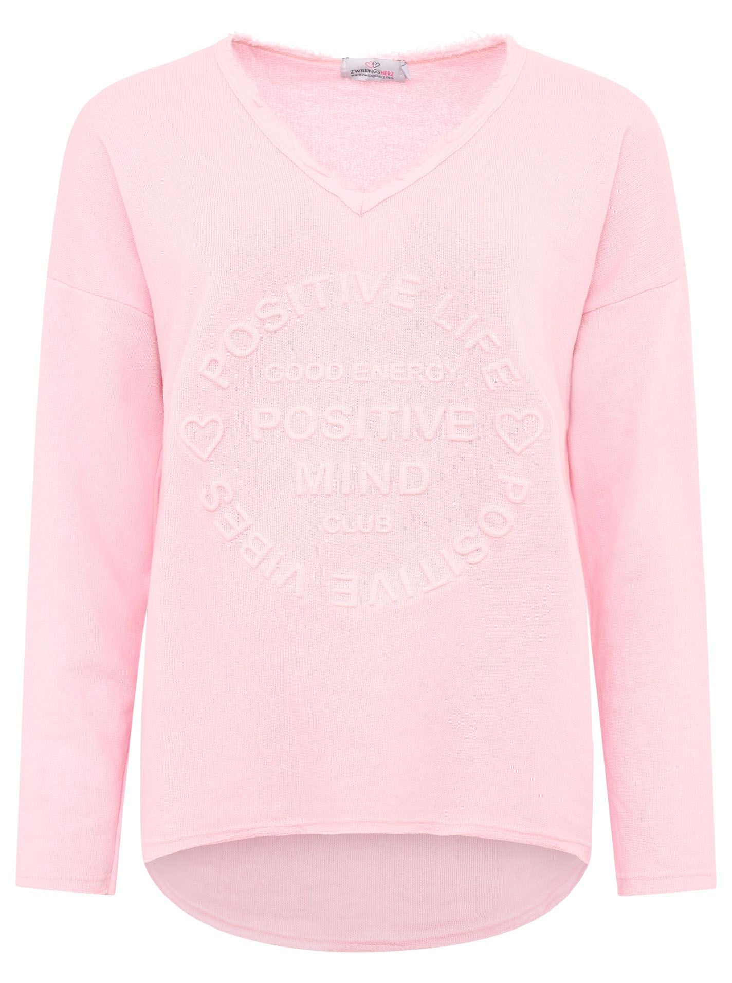 Zwillingsherz Damen Sweatshirt BW "Positive Mind"