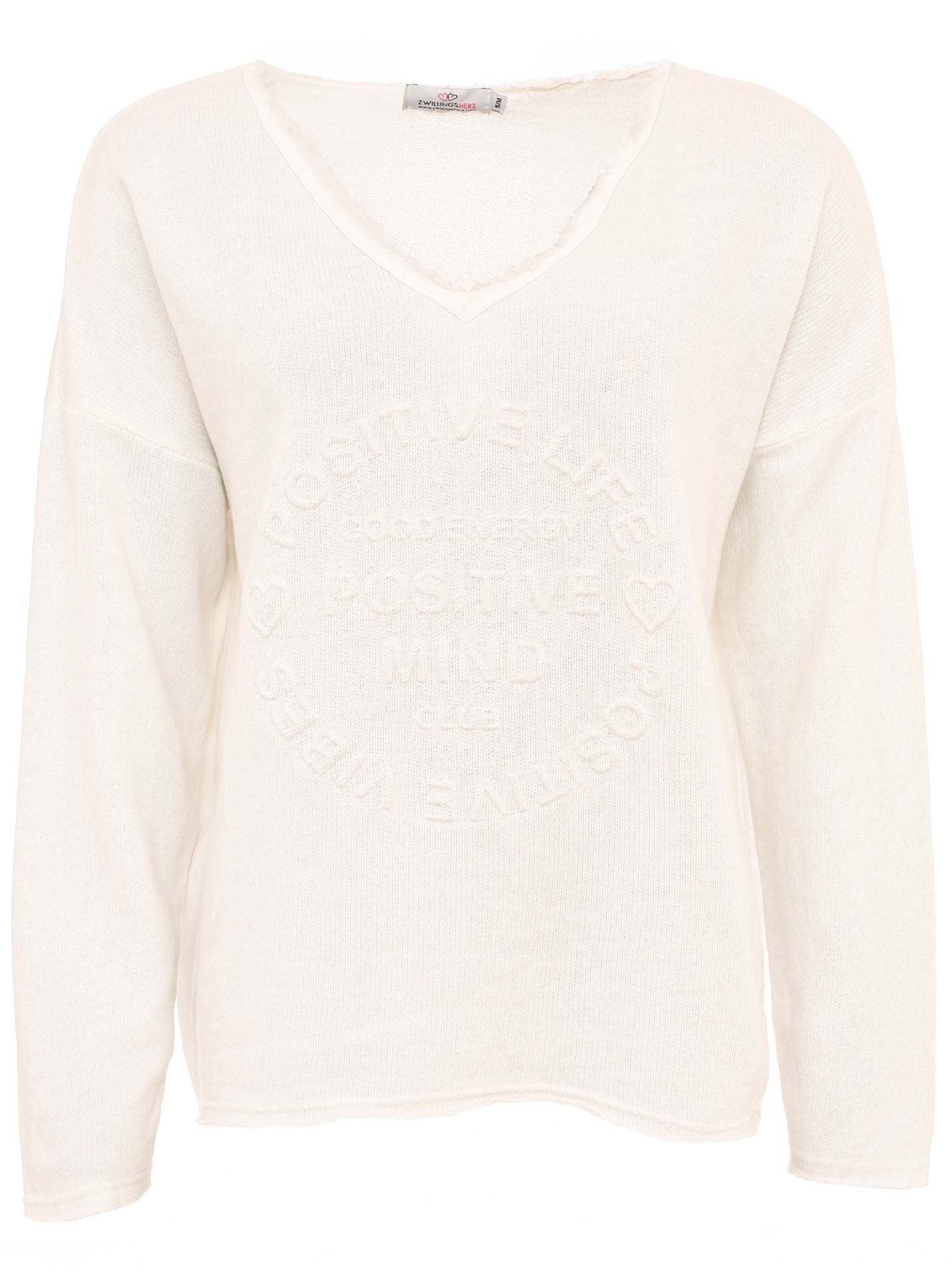 Zwillingsherz Damen Sweatshirt BW "Positive Mind"