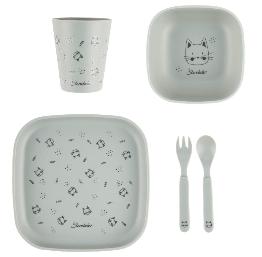 Sterntaler Accessoires Kindergeschirr-Set Katze Lilly – Melange