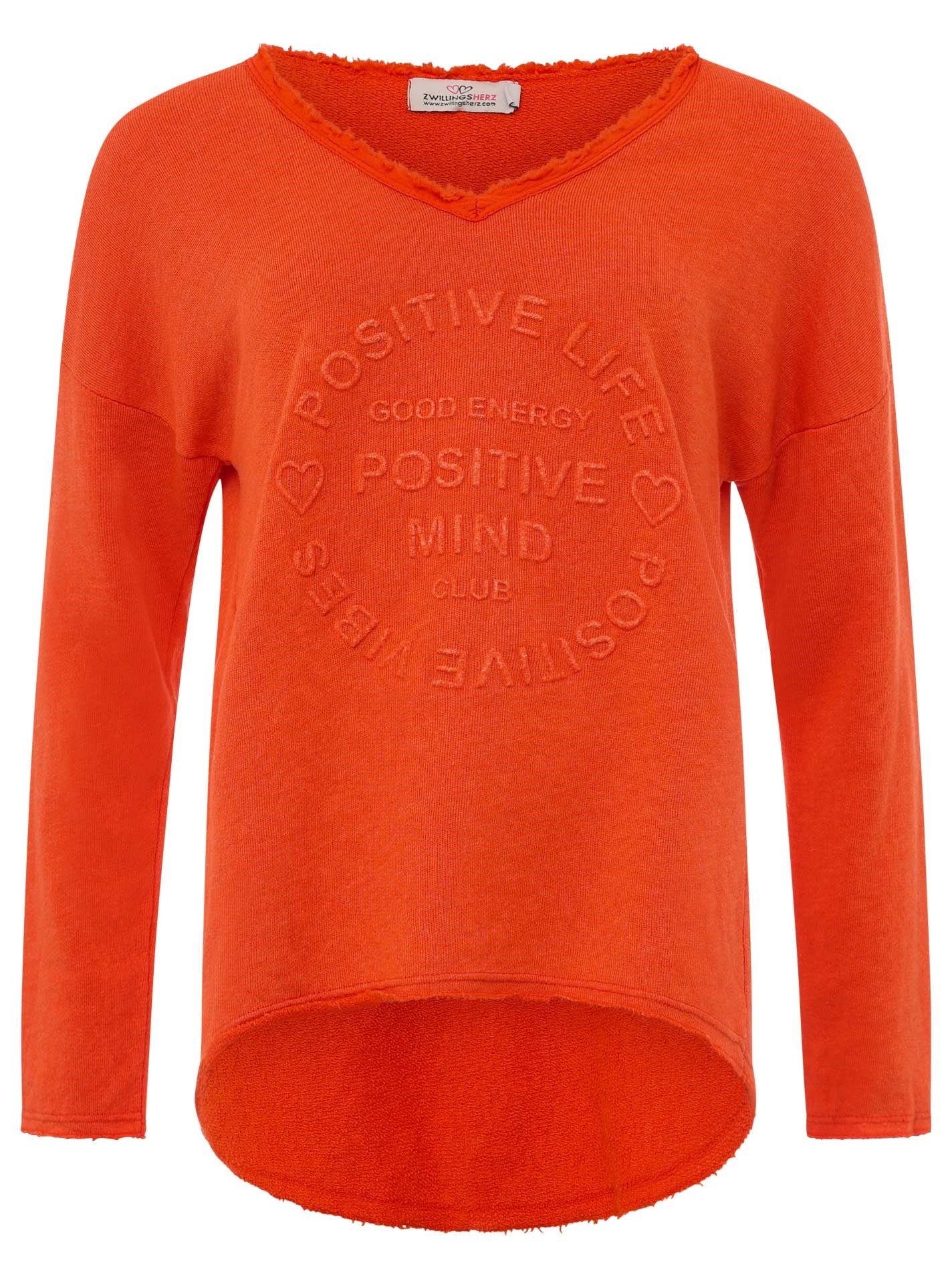 Zwillingsherz Damen Sweatshirt BW "Positive Mind"