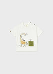 Mayoral Baby Junge T-Shirt mit Brusttasche Dino 1027