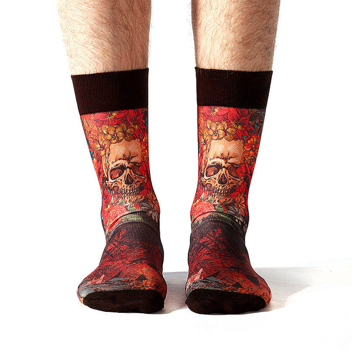 Wigglesteps Herren Socken SKULLS & ROSES