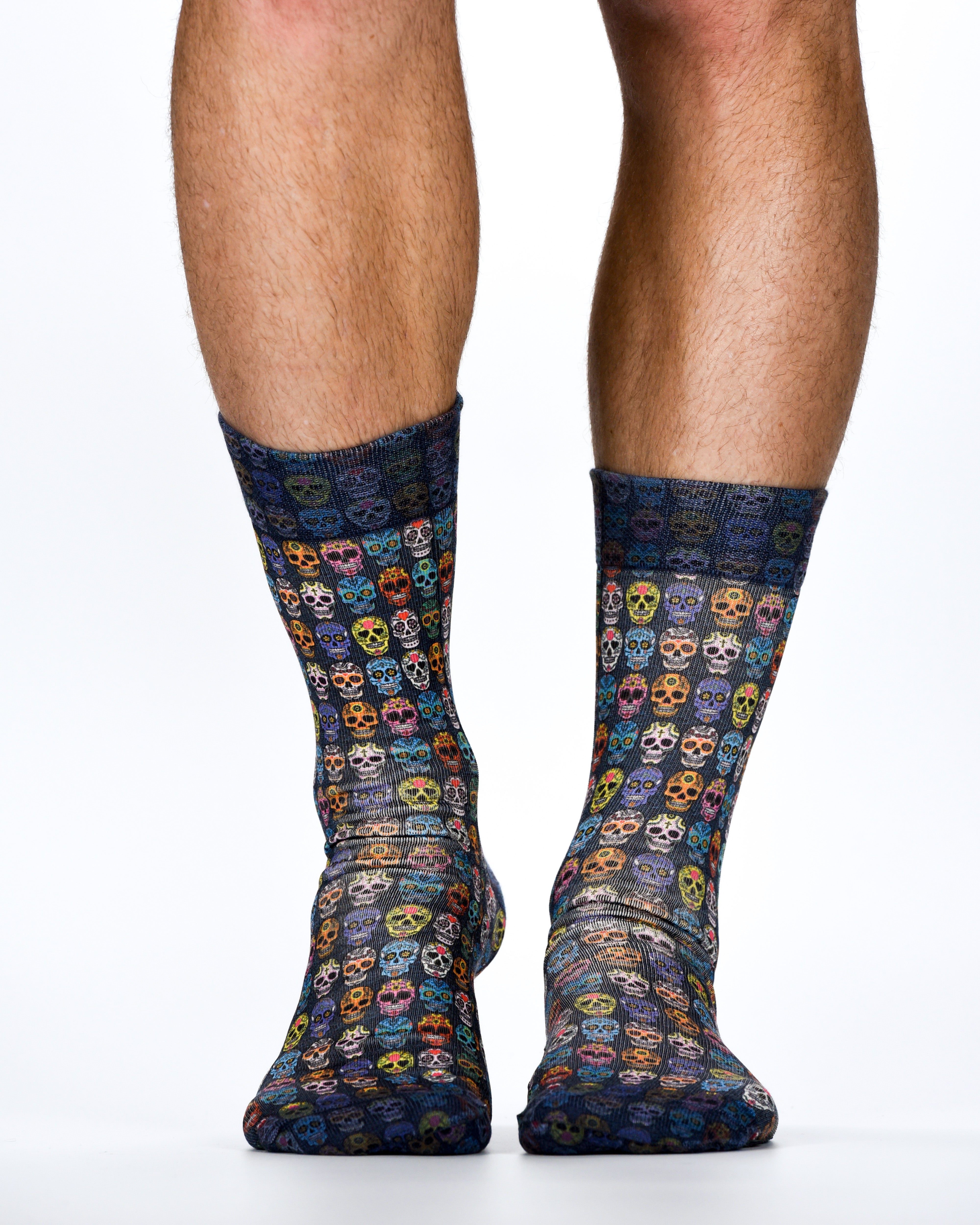 Wigglesteps Herren Socken BLUE SKULLS