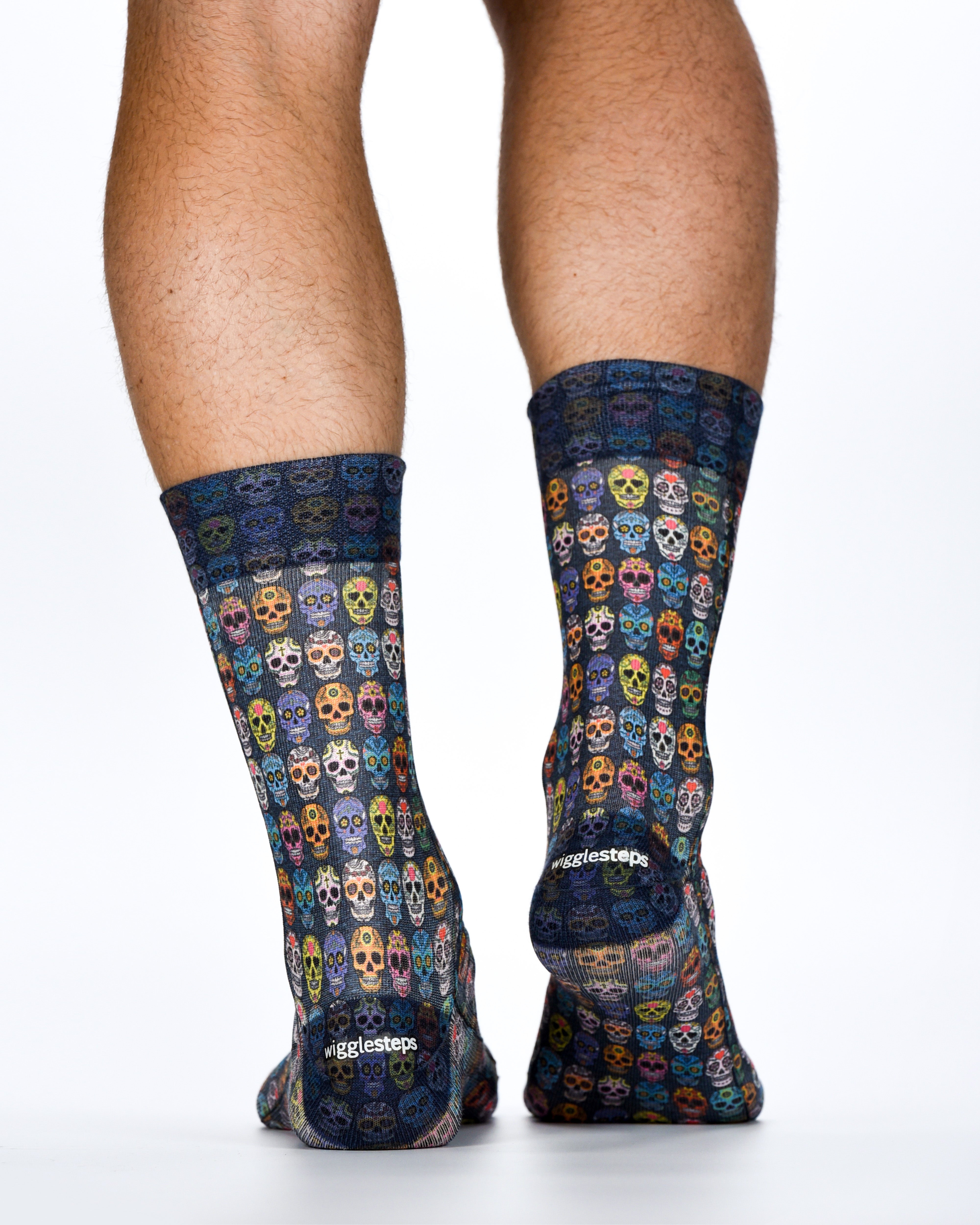 Wigglesteps Herren Socken BLUE SKULLS