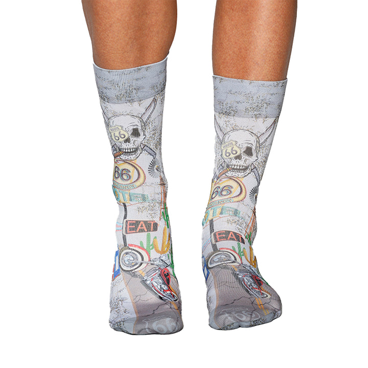 Wigglesteps Men Socks VINTAGE TRAVEL