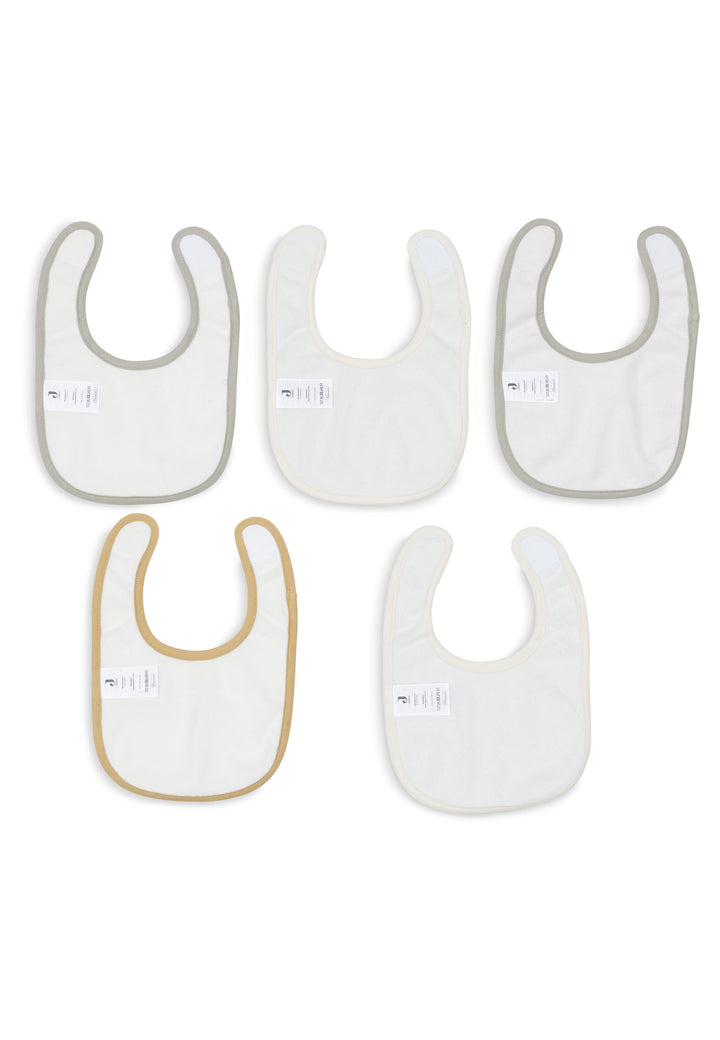 Jollein Baby Mädchen Lätzchen Jersey Wasserdicht - Tiny Park   - 5 Stück
