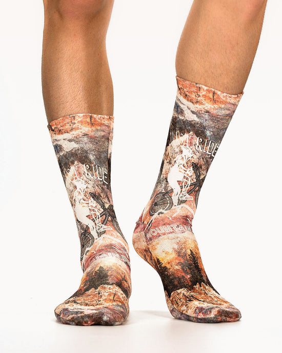 Wigglesteps Herren Socken MOUNTAIN BIKER-M