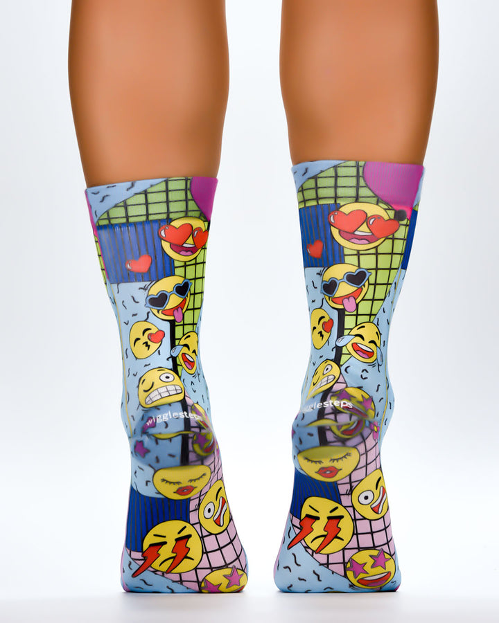 Wigglesteps Lady Socks  CRAZY EMOJIES