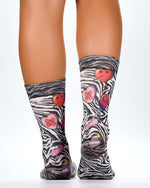 Wigglesteps Lady Socks  BROKEN HEARTS