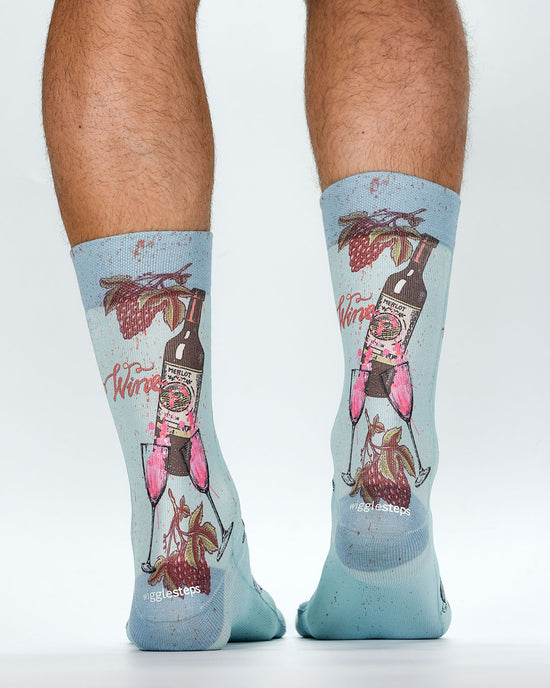Wigglesteps Men Socks MERLOT