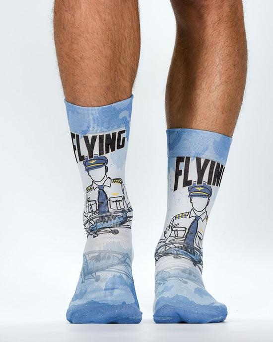 Wigglesteps Men Socks CAPTAIN PILOT