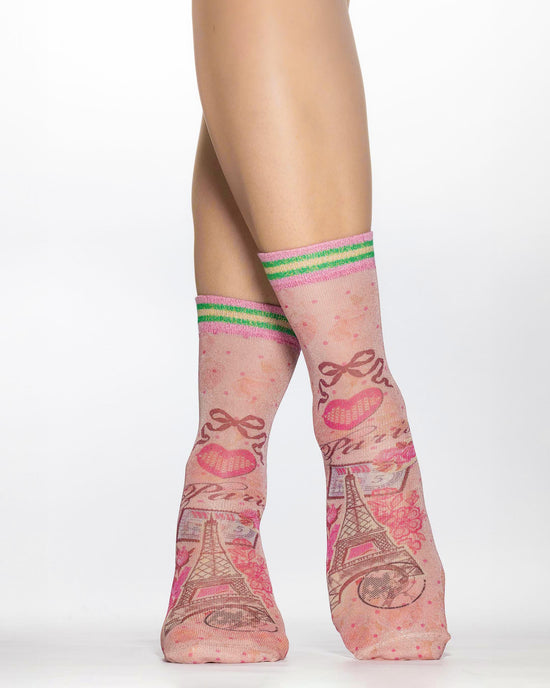 Wigglesteps Lady Socks GLITTER SWEET PARIS