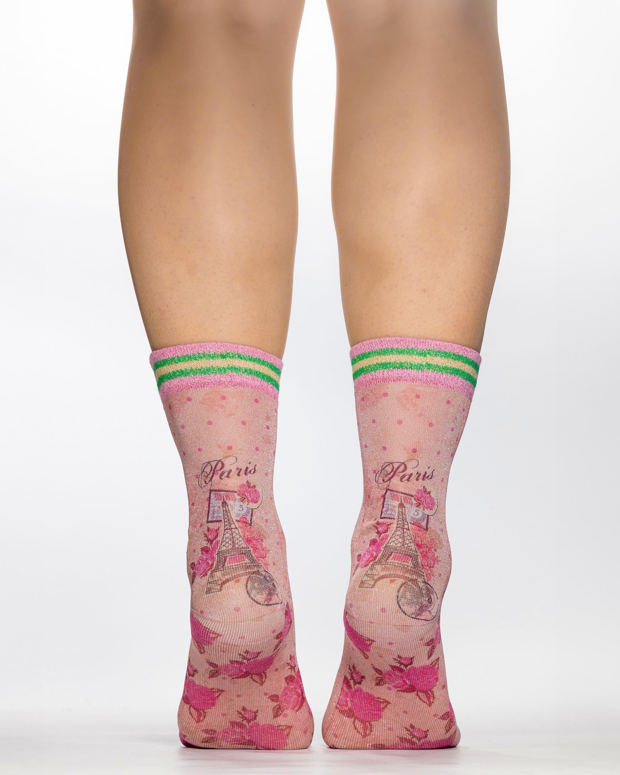 Wigglesteps Lady Socks GLITTER SWEET PARIS
