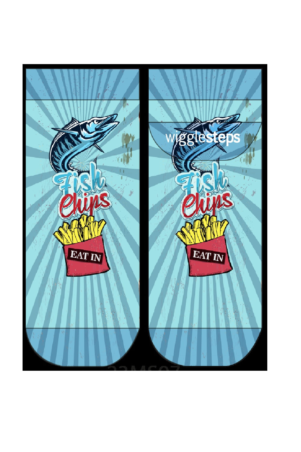 Wigglesteps Men Sneaker FISH AND CHIPS I