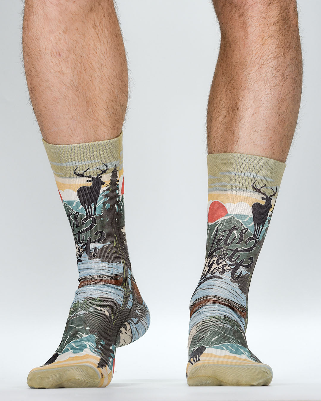 Wigglesteps Herren Socken LET'S GET LOST