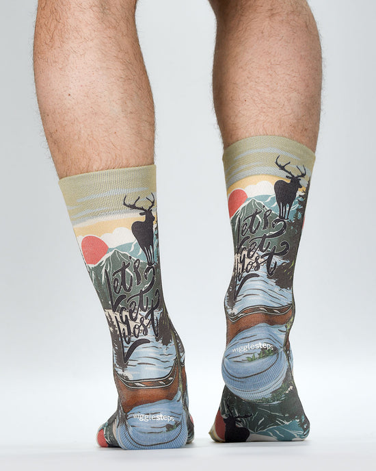 Wigglesteps Herren Socken LET'S GET LOST