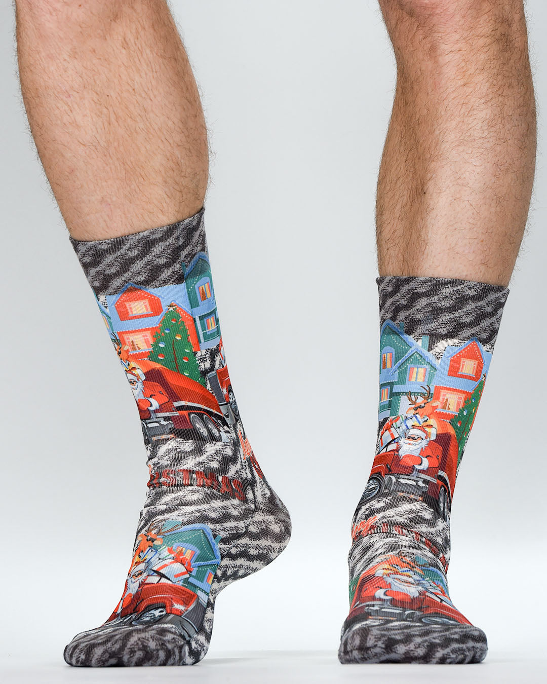 Wigglesteps Men Socks CHIRSTMAS TRUCK