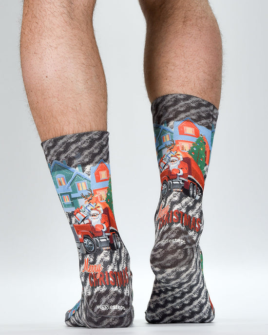 Wigglesteps Men Socks CHIRSTMAS TRUCK
