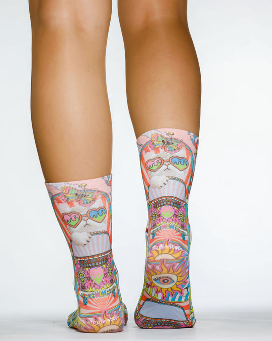 Wigglesteps Lady Socks HIPPIE CAT