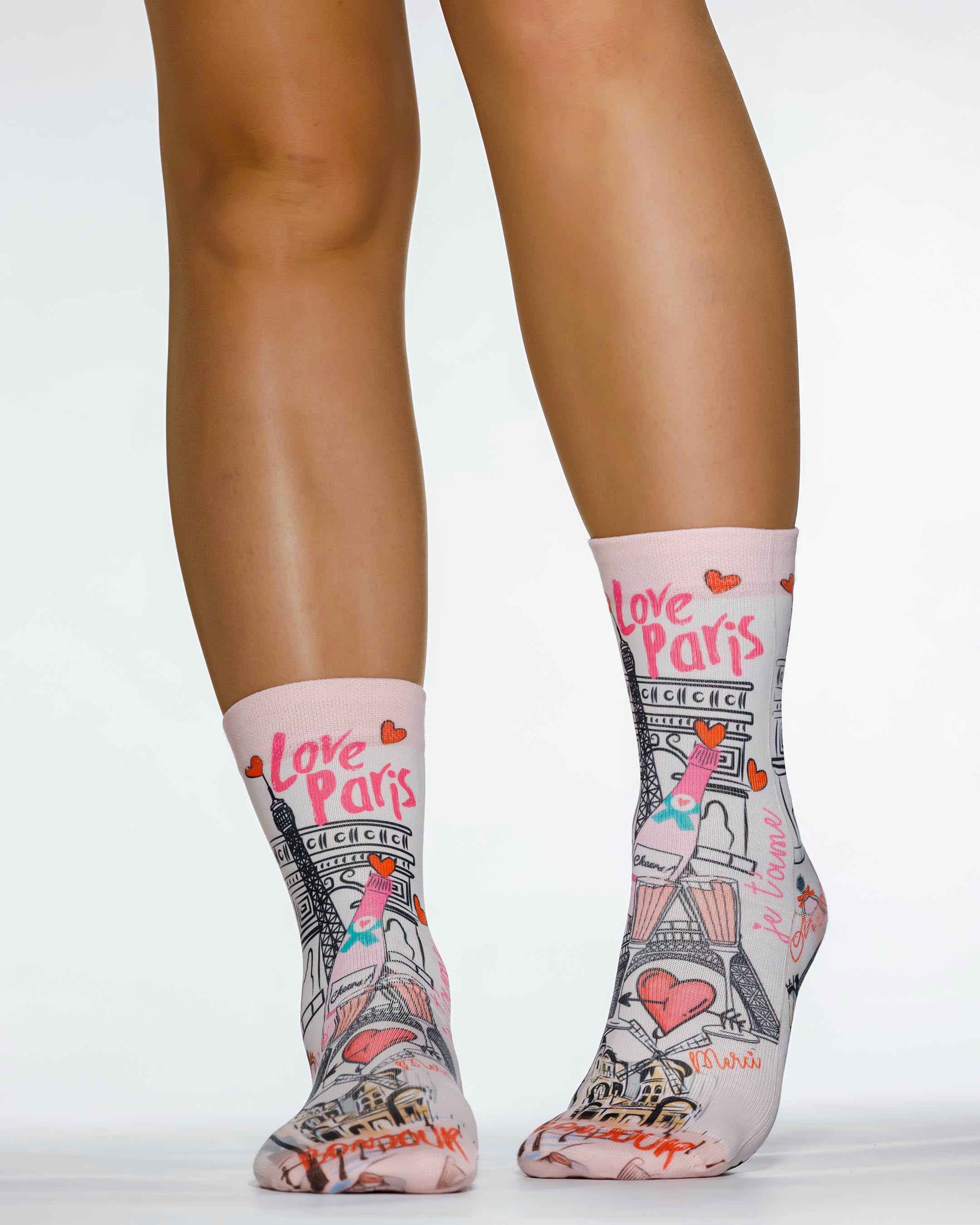 Wigglesteps Lady Socks LOVE PARIS