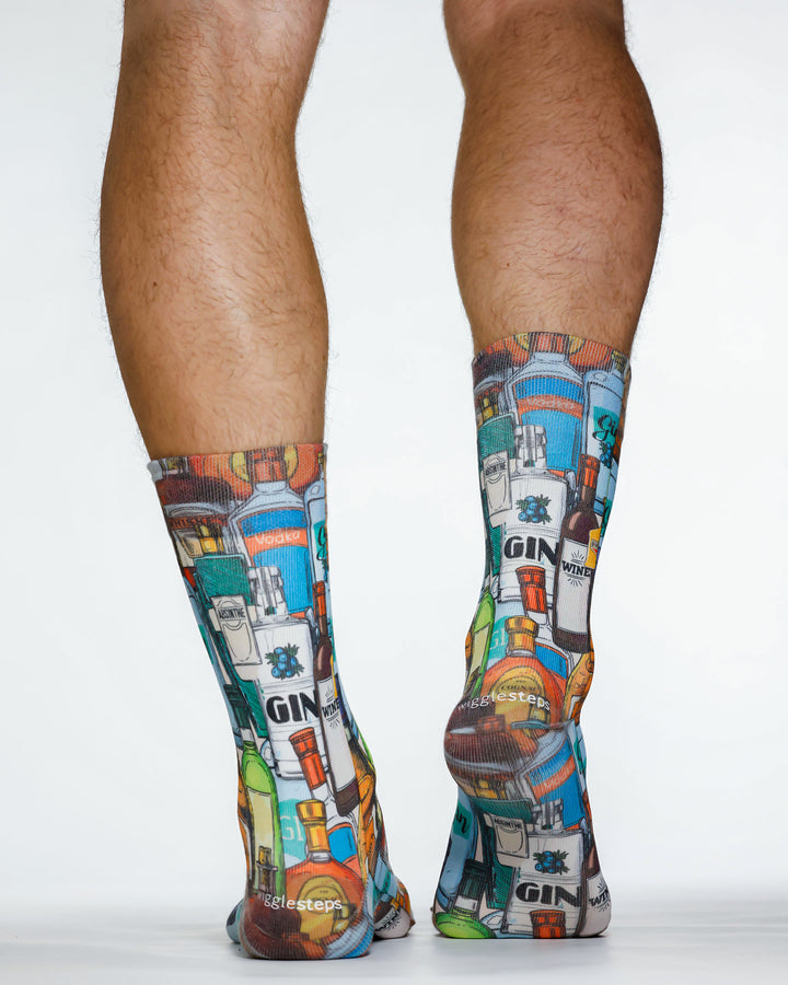 Wigglesteps Men Socks HARD DRINKS