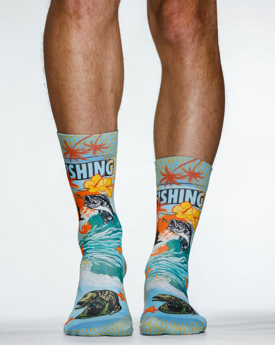 Wigglesteps Men Socks FISHING