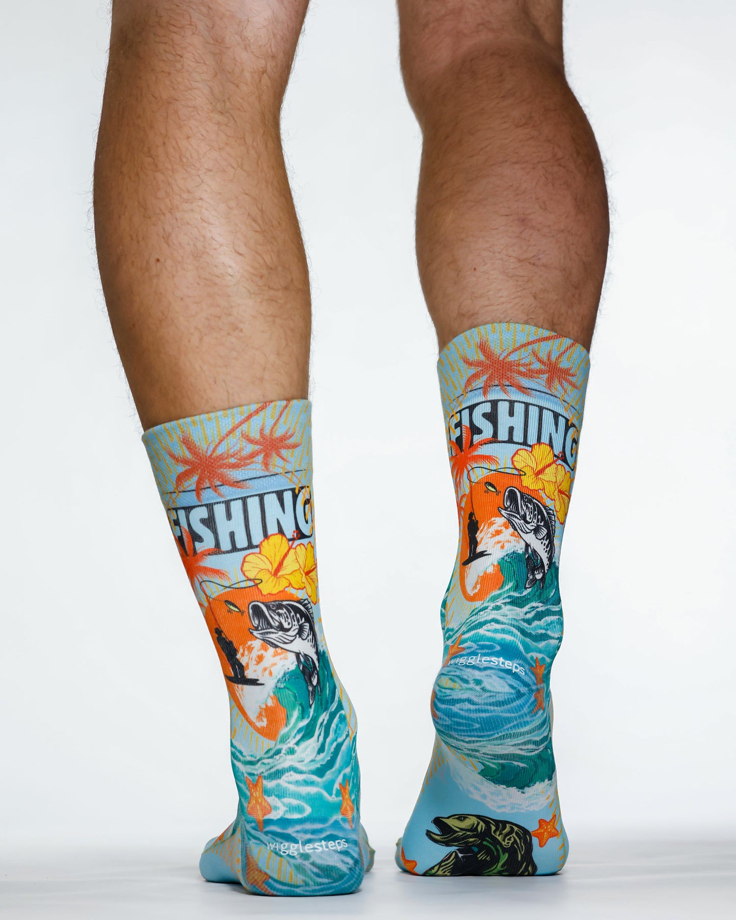 Wigglesteps Men Socks FISHING