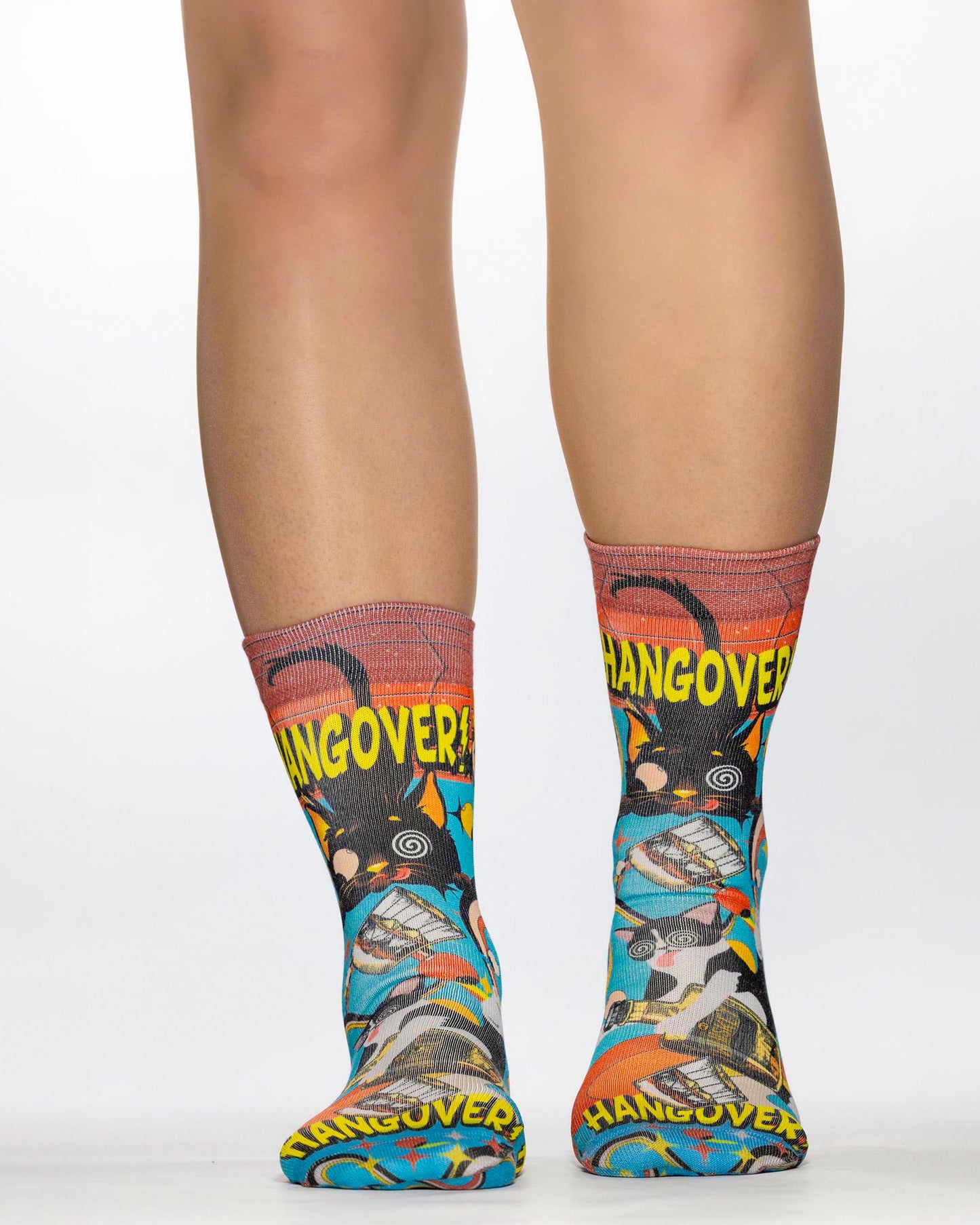 Wigglesteps Lady Socks HANGOVER CAT