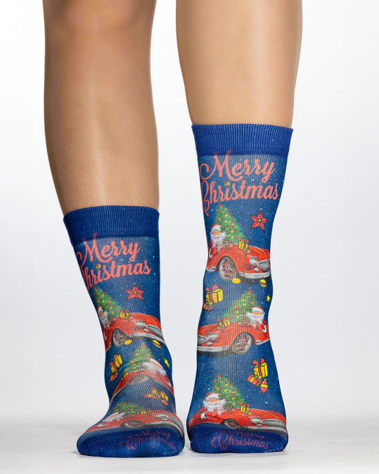 Wigglesteps Lady Socks CHRISTMAS CAR