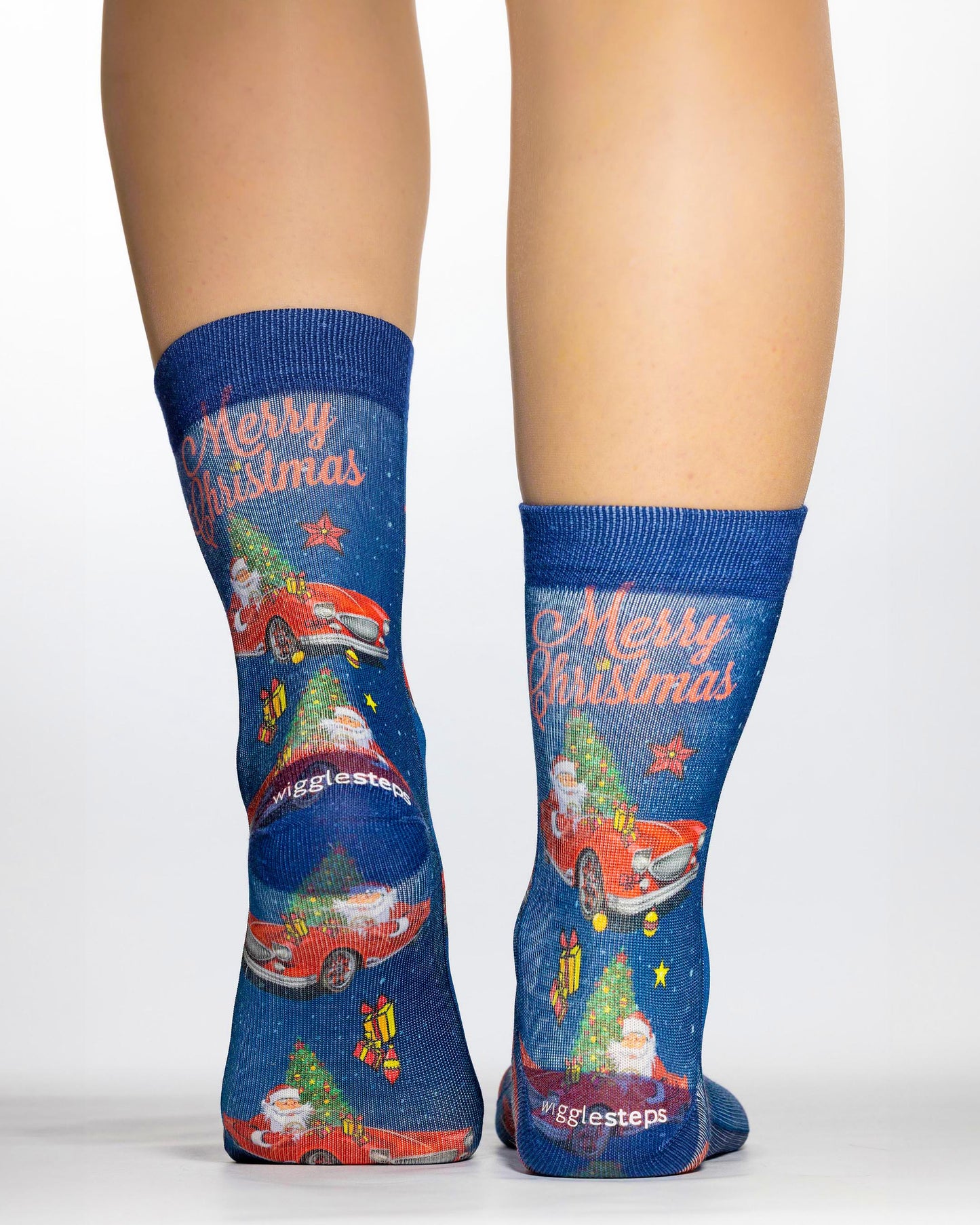 Wigglesteps Lady Socks CHRISTMAS CAR