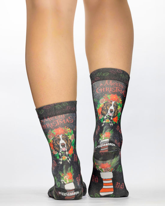 Wigglesteps Lady Socks DEER DOG