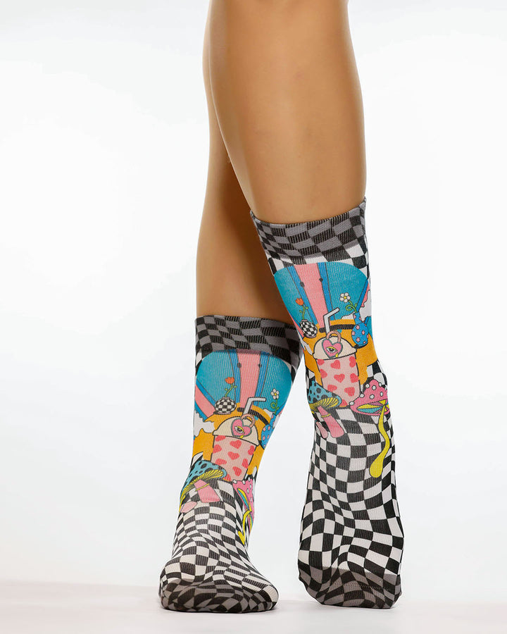 Wigglesteps Lady Socks HAPPY MUSHROOM