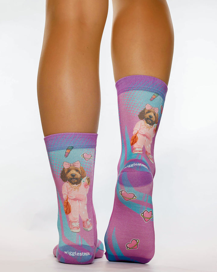 Wigglesteps Lady Socks TIKI DOG I