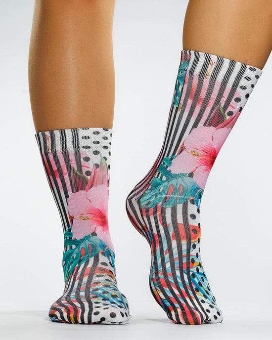 Wigglesteps Damen Socken PINK BLOOM