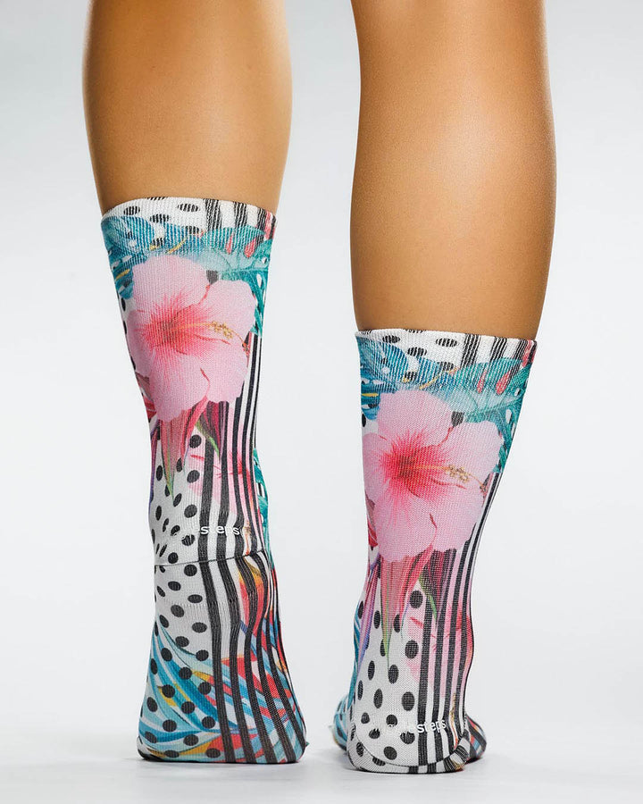 Wigglesteps Damen Socken PINK BLOOM