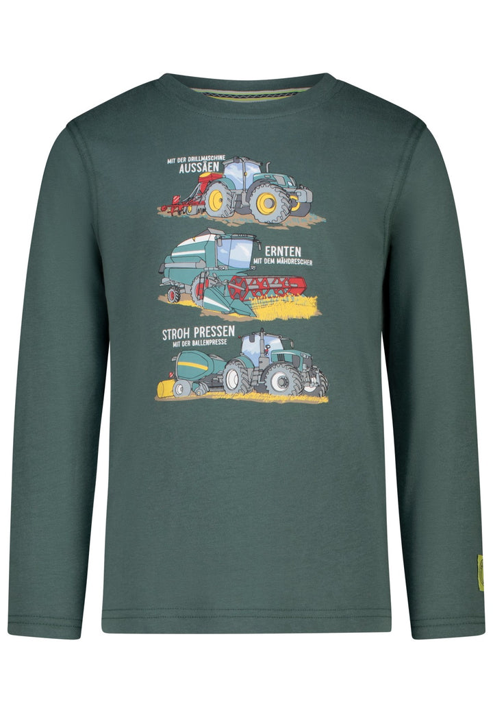 Salt and Pepper Jungen Langarmshirt 10017 – dark green