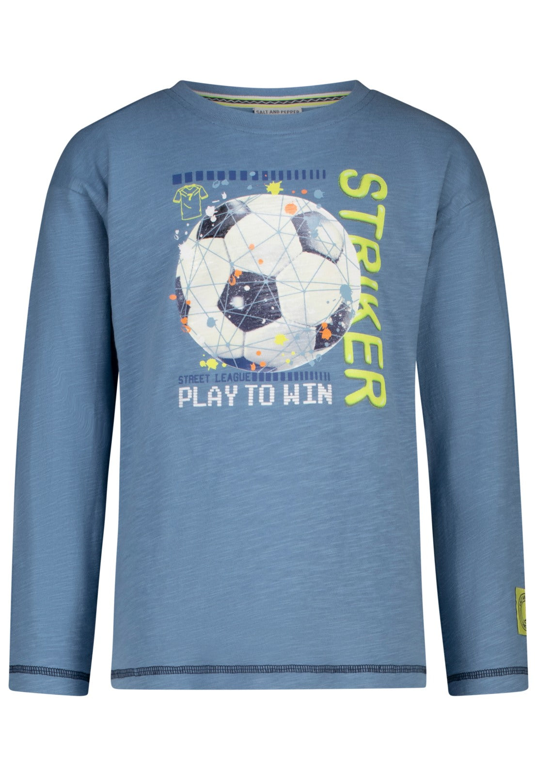 Salt and Pepper Jungen Langarmshirt 10027 – blue