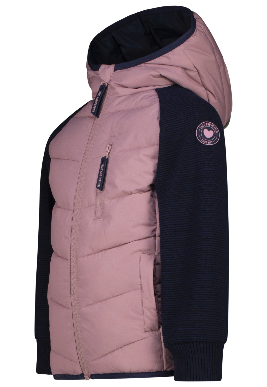 Salt and Pepper Mädchen Hybridjacke 10064 – dark rose