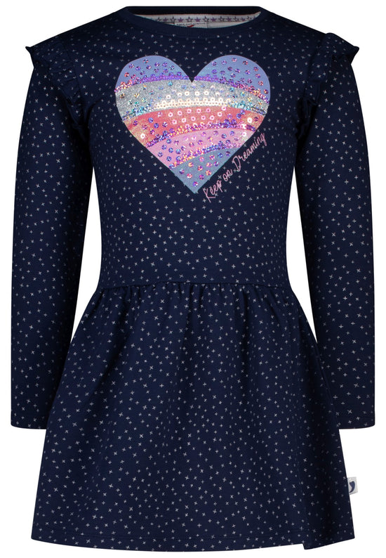 Salt and Pepper Mädchen Kleid 10160 – dark blue