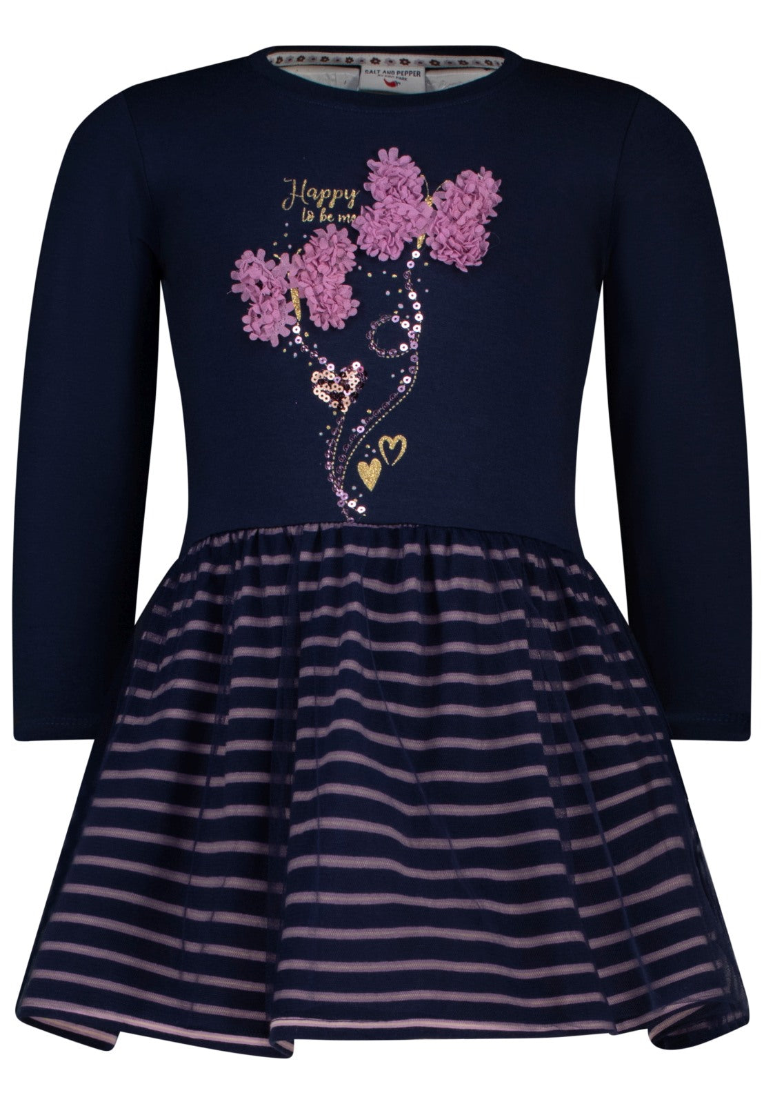 Salt and Pepper Mädchen Kleid 10161 – dark blue
