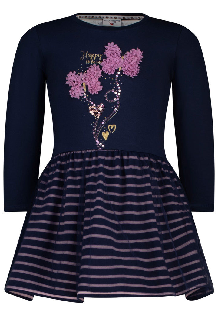 Salt and Pepper Mädchen Kleid 10161 – dark blue