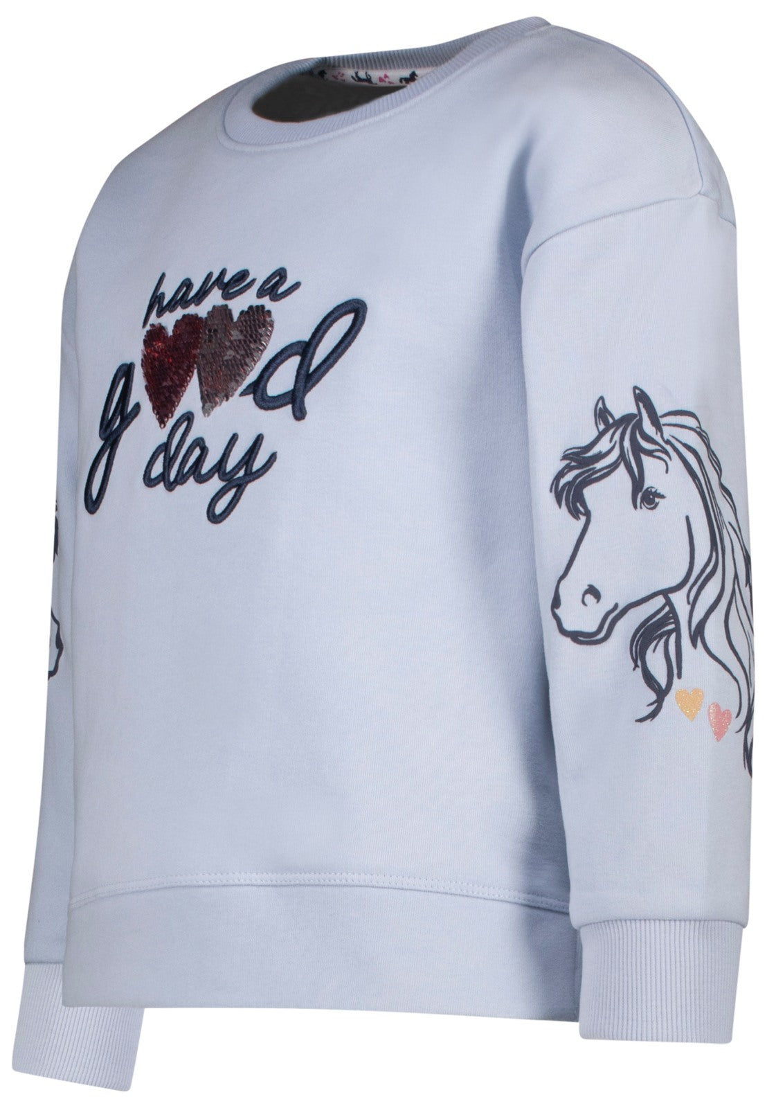Salt and Pepper Mädchen Sweater  good day  – light blue