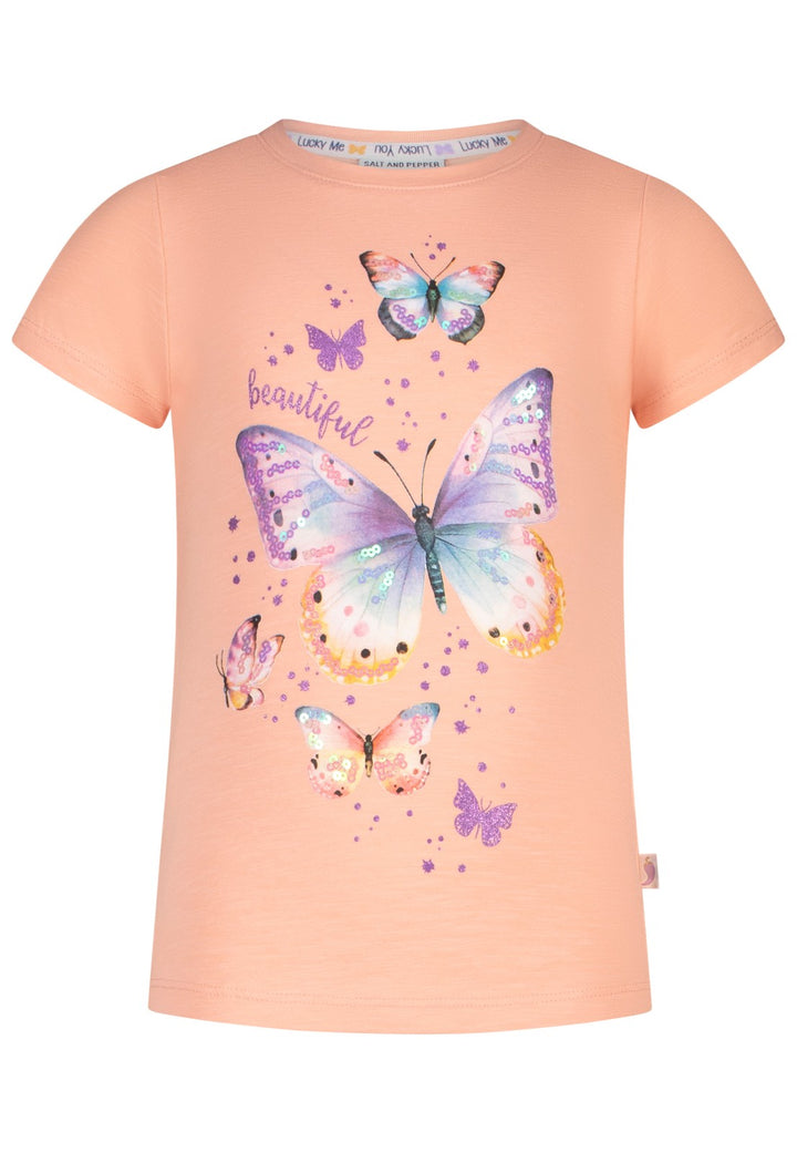 Salt And Pepper Mädchen T-Shirt 5632012855 – peach parfait