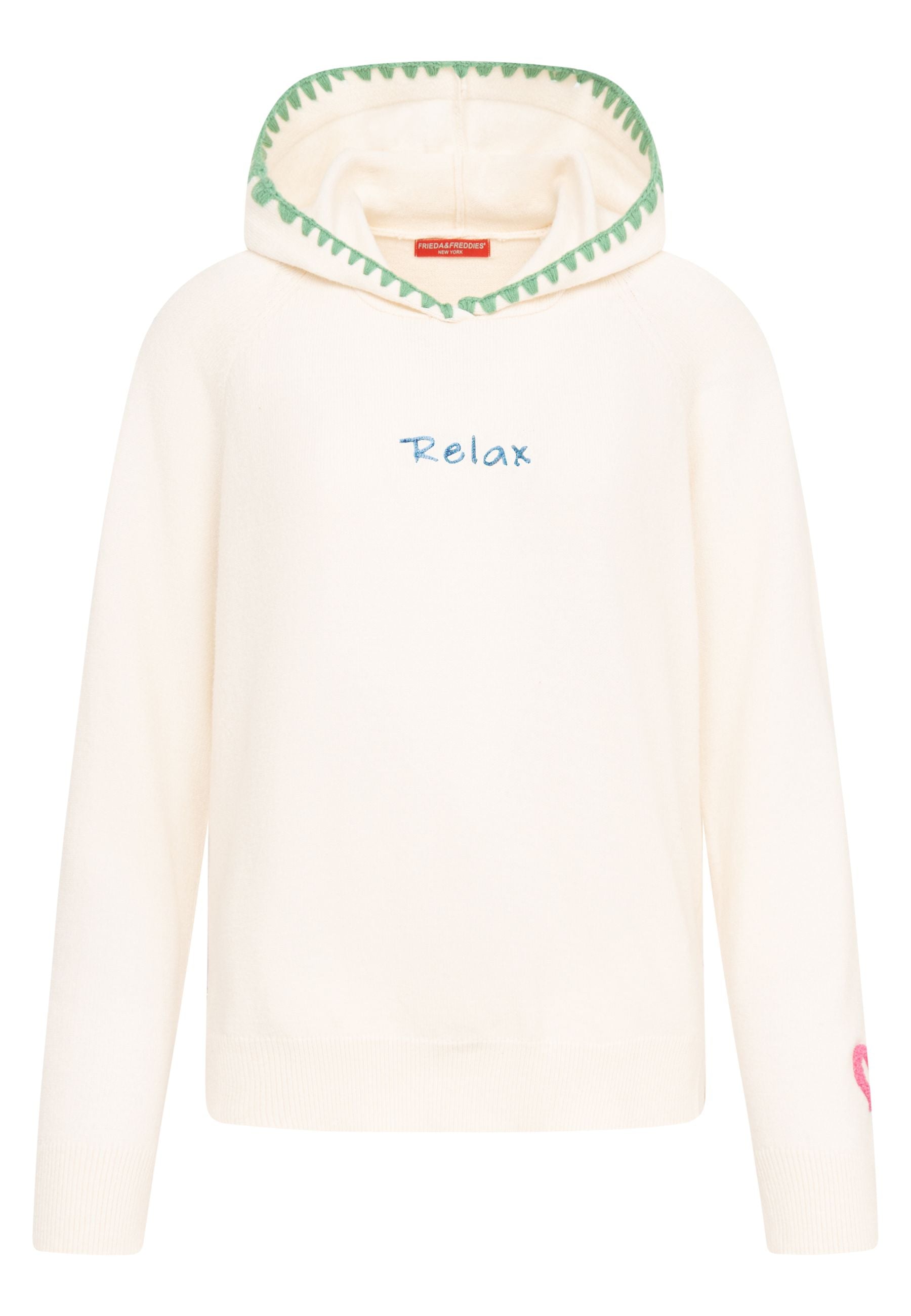 Frieda and Freddies Damen Kapuzenpullover 266310 – off-white
