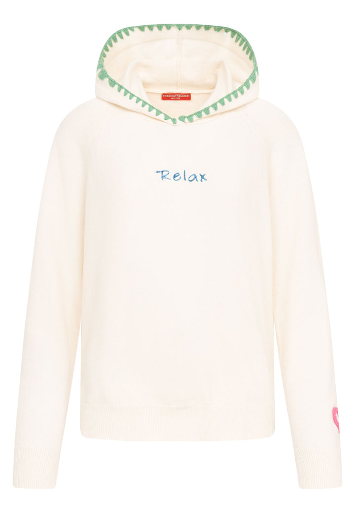Frieda and Freddies Damen Kapuzenpullover 266310 – off-white