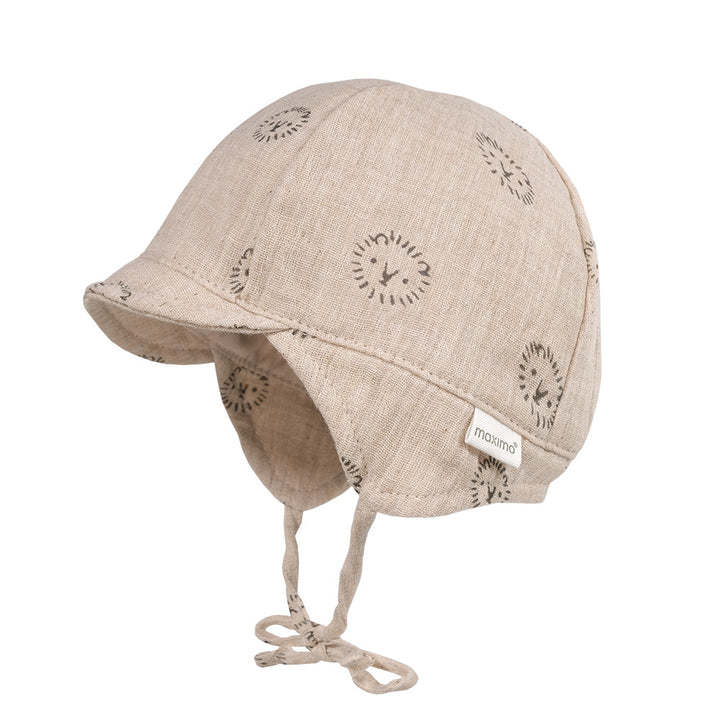 Maximo Baby Jungen Mütze mit Schild Musselinstoff