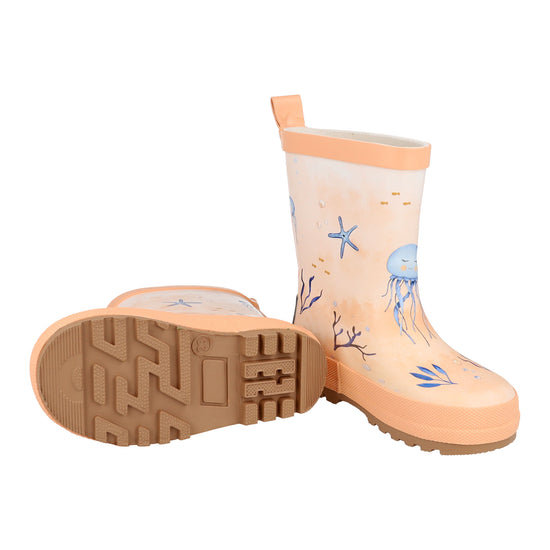 Maximo Kinder Mädchen Gummistiefel Unterwasser Qualle