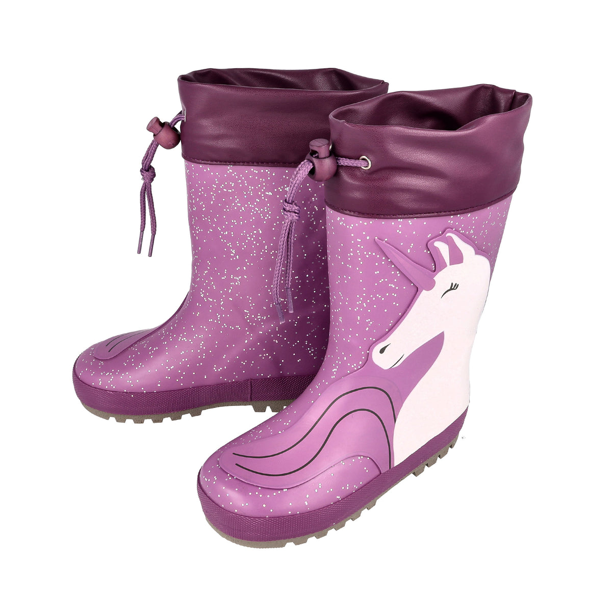 Maximo Kinder Mädchen Gummistiefel Einhorn, Glitzer